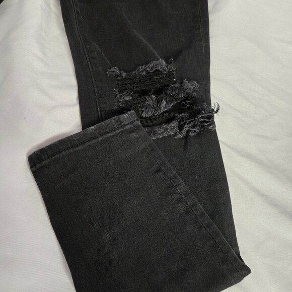 American Eagle Next Level Stretch Black Distressed Jeans (4) W28 - Picture 7 of 7